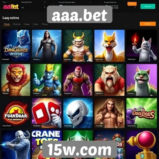 Variedade de jogos disponíveis no site aaa.bet é impressionante
